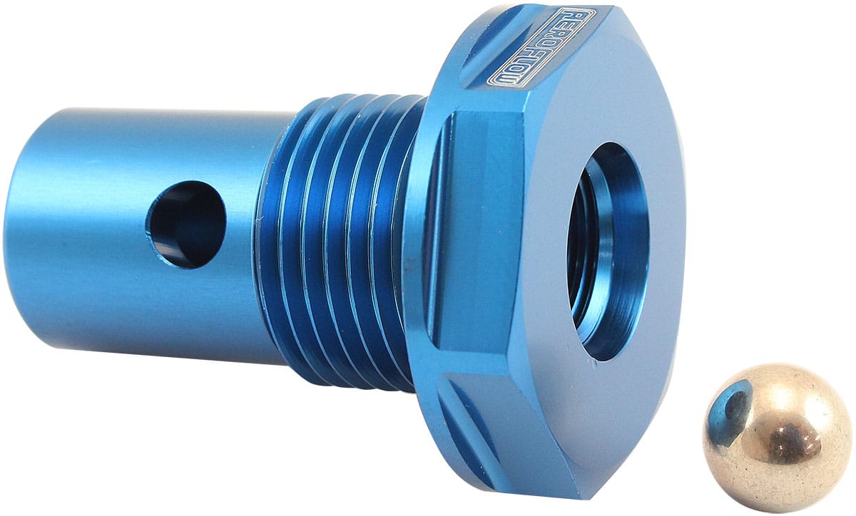 Aeroflow Performance Fuel System Aeroflow Roll Over Valve -10ORB - Blue Finish AF613-10 SR