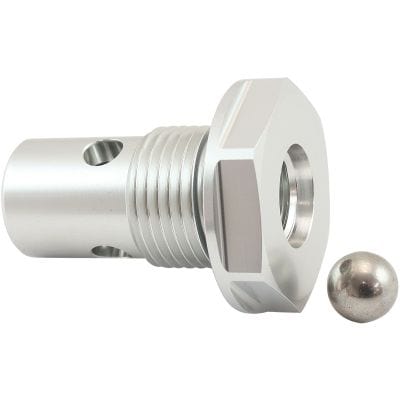 Aeroflow Performance Fuel System Aeroflow Roll Over Valve -10ORB - Silver Finish AF613-10S SR