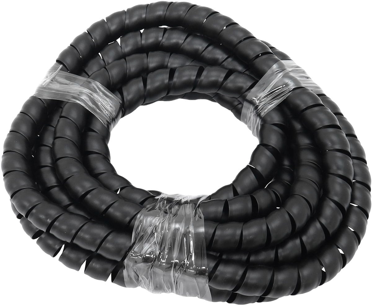 Aeroflow Performance Hose & Fittings Aeroflow 15.7mm ID Spiral Wrap Black Cover - 3.7 Meter Length AF91-9855 SR