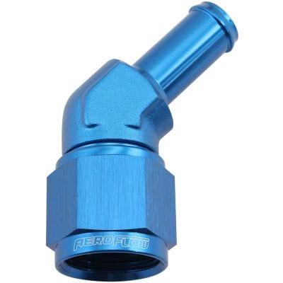 Aeroflow Performance Hose & Fittings Aeroflow 45° Hose Barb 1/2" to -10AN AF412-10-08 SR