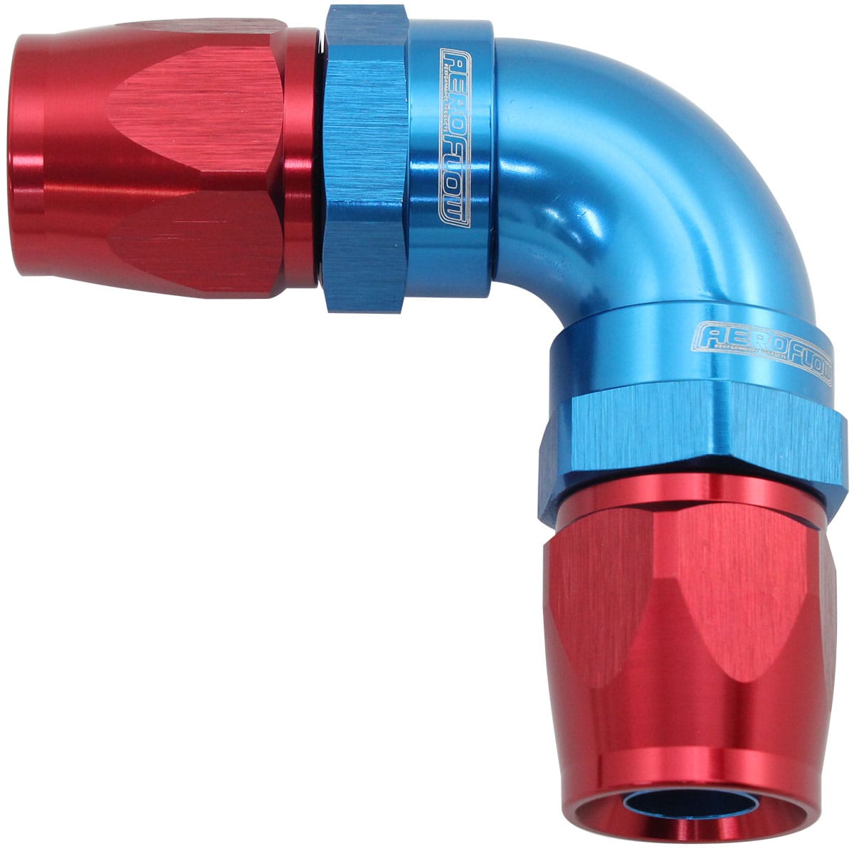 Aeroflow Performance Hose & Fittings Aeroflow 590 Series PTFE 90° Dual Hose Ends -12AN AF593-12-12D SR