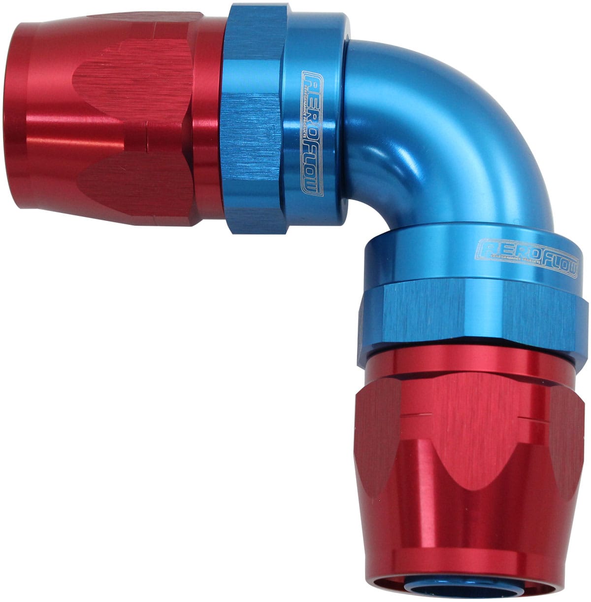 Aeroflow Performance Hose & Fittings Aeroflow 853 Series Cutter FullFlow 90° Dual Hose Ends -8AN AF853-08-08 SR