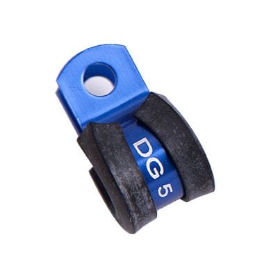 Aeroflow Performance Hose & Fittings Aeroflow Cushioned P-Clamps 7/16" (11.1mm) I.D - Blue Finish AF158-07 SR