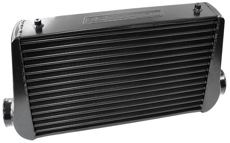 Aeroflow Performance Intercoolers Black CLEARANCE Aluminium Intercooler with 3" Inlet/Outlets (450 x 300 x 76mm) AF90-1001 SR