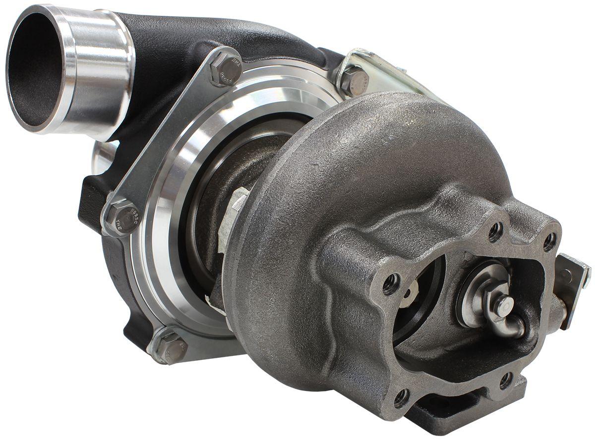 Aeroflow Performance Internal Wastegate, T25 / T28 Inlet Flange, 5-Bolt Exhaust Flange Aeroflow BOOSTED 5447 .86 Turbocharger 495HP, Hi Temp Black Finish AF8005-2006BLK SR