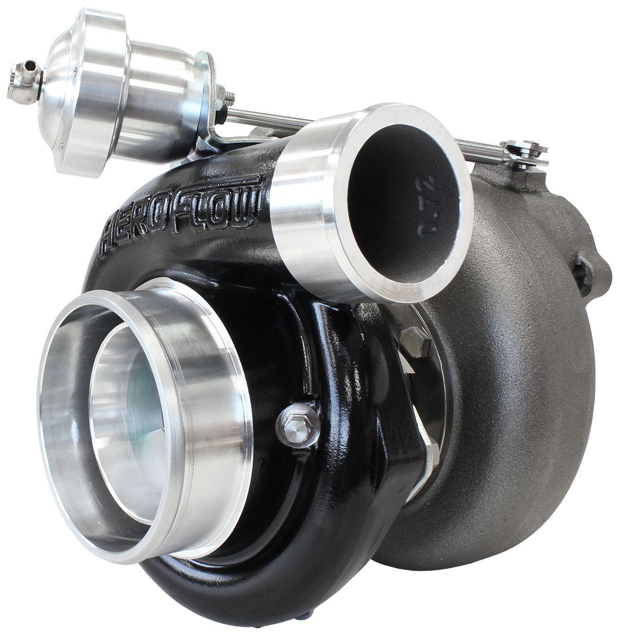 Aeroflow Performance Internal Wastegate, T3 Inlet Flange, BA-BF XR6 5-Bolt Exhaust Flange Aeroflow BOOSTED 6762 XR6 1.06 Turbocharger 1000HP, Hi Temp Black Finish AF8005-3019BLK SR