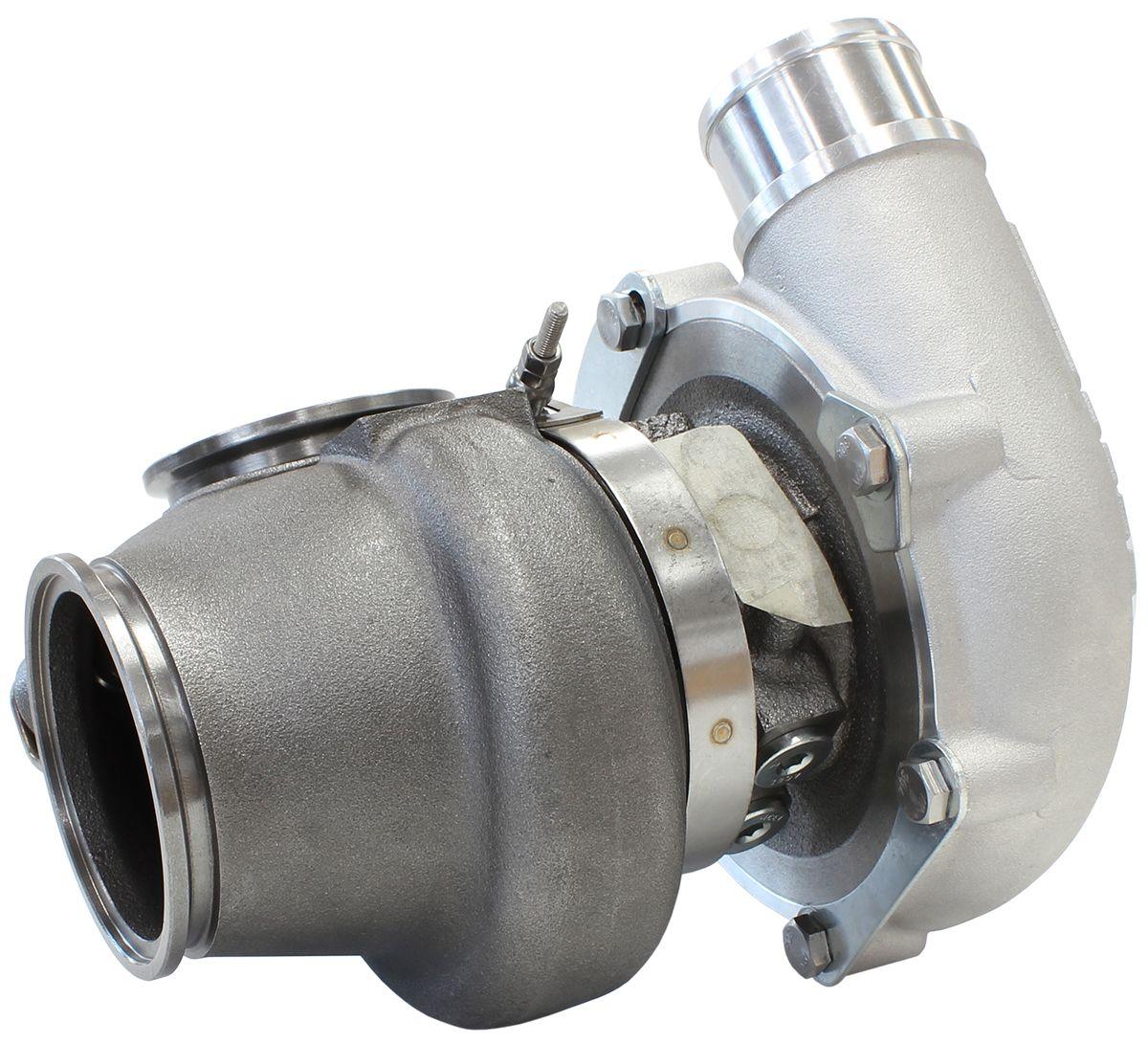 Aeroflow Performance Internal Wastegate, V-Band Inlet & Exhaust Flanges Aeroflow BOOSTED 4849 .72 Turbocharger 550HP, Natural Cast Finish AF8005-2013 SR
