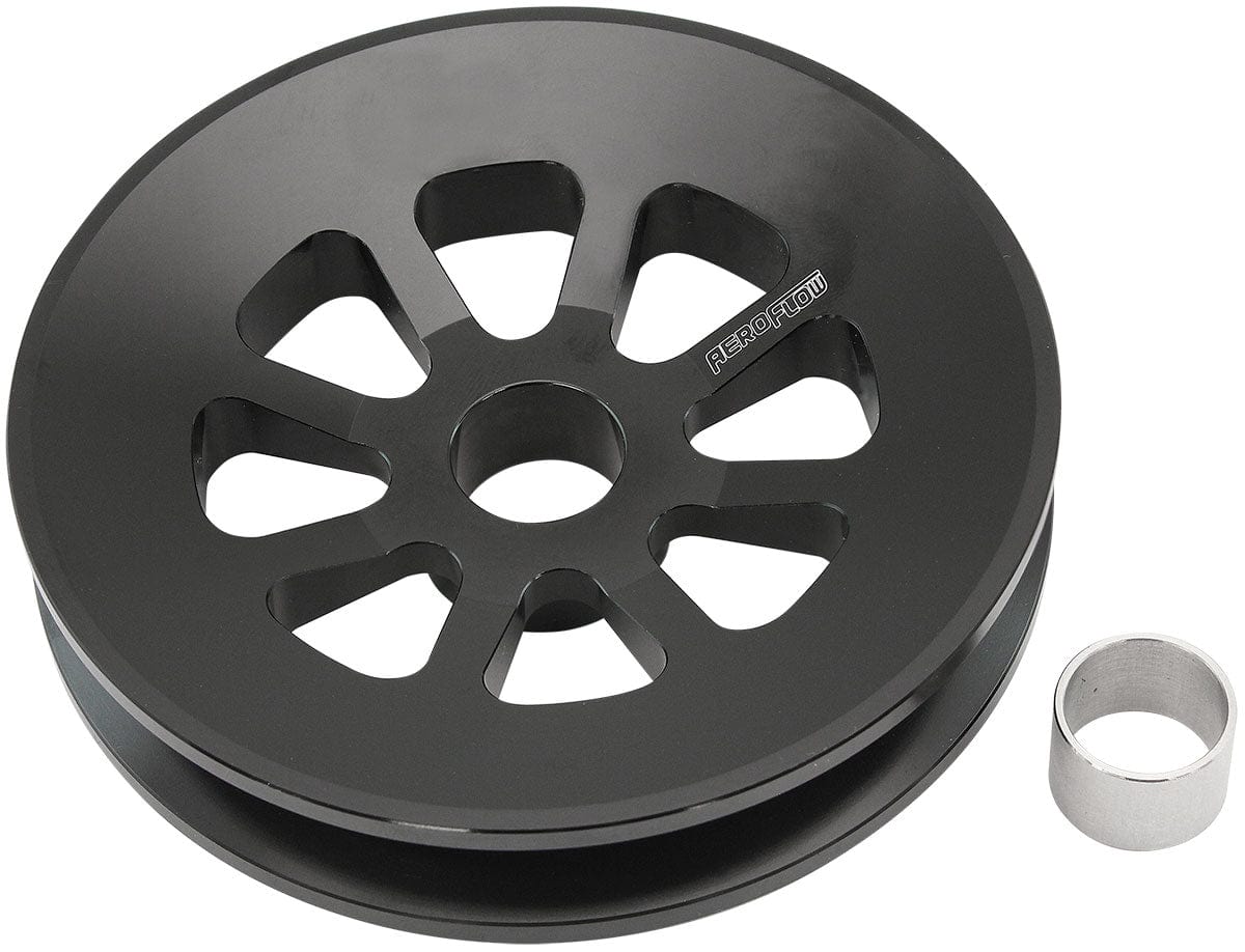 Aeroflow Performance LARGE ALTERNATOR PULLEY CHEV (AF4080-0000BLK) SR