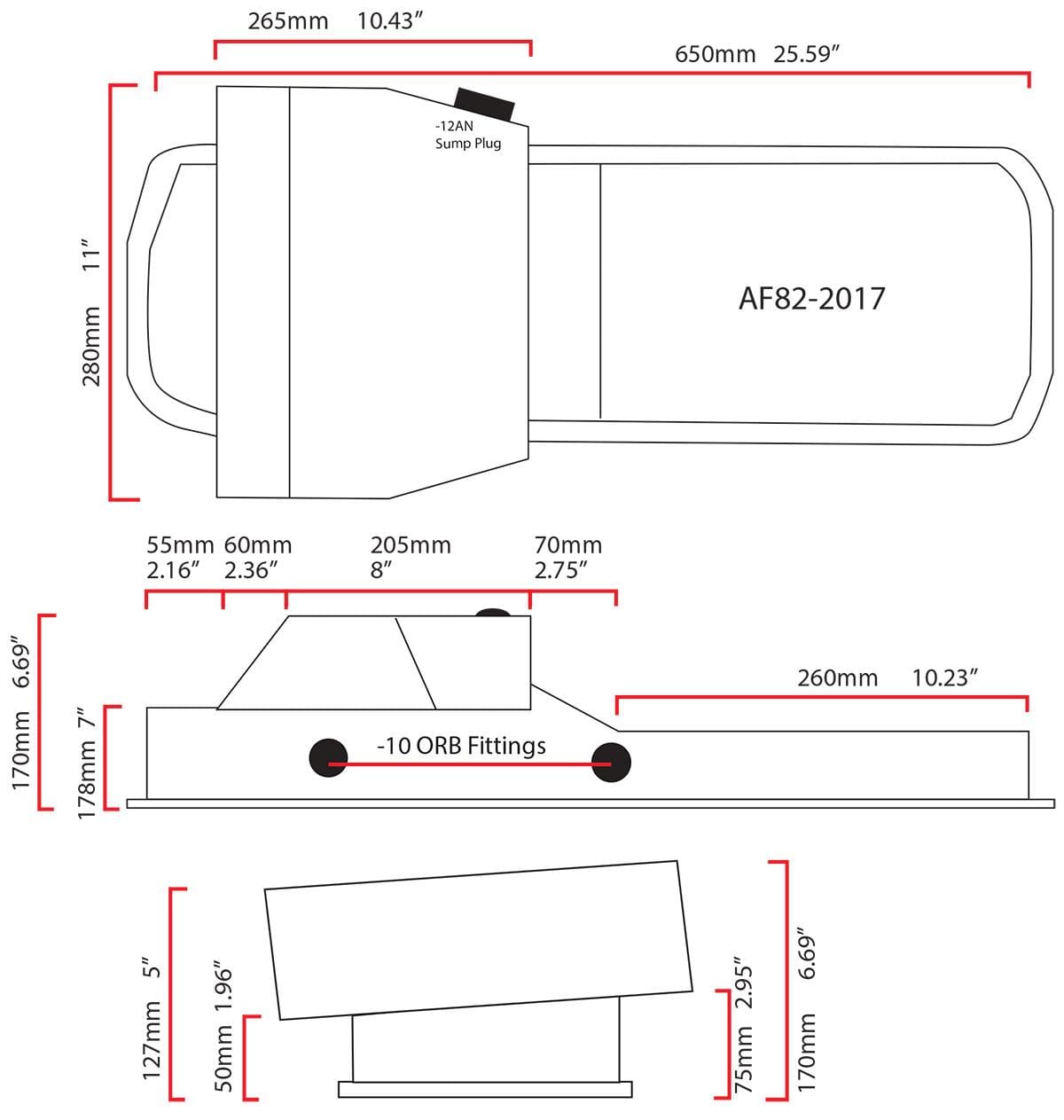 Aeroflow Performance Oil Sumps Nissan RB20, RB25 and RB30 AF82-2017 Fabricated Front Sump Oil Pan Suit Nissan RB20, RB25 and RB30 AF82-2017 SR