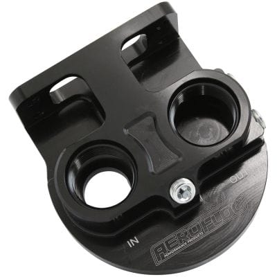 Aeroflow Performance Oil System Aeroflow Billet Remote Oil Filter Head AF64-2275 SR