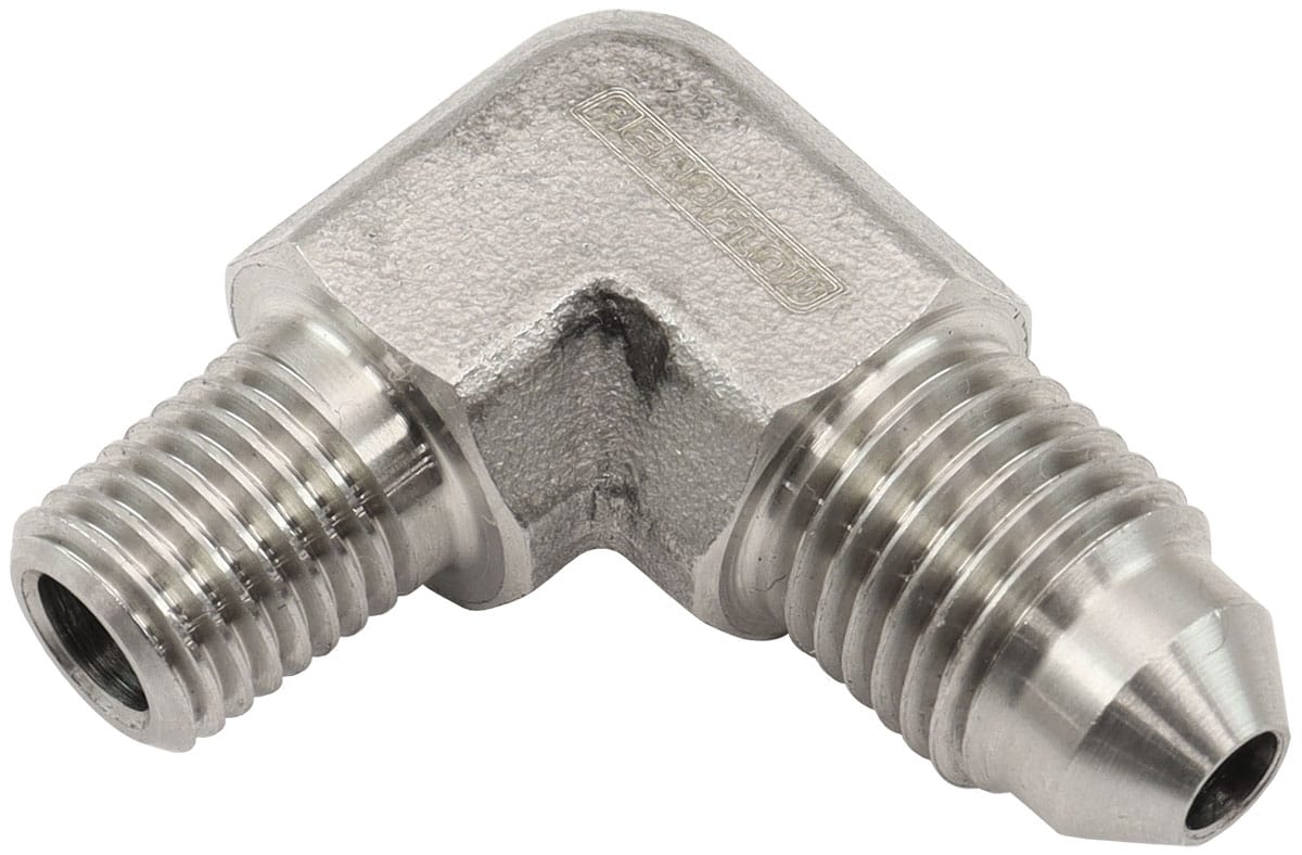 Aeroflow Performance S/S 90 DEG 1/16" NPT TO -3AN (AF381-01) SR
