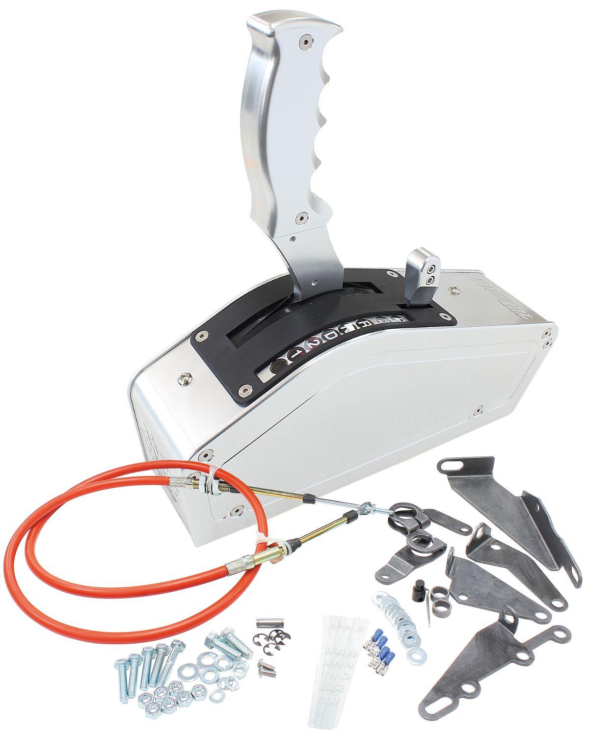 Aeroflow Performance Silver Finish Aeroflow Bang Shift PISTOL 2, 3 & 4 Speed Ratchet Shifter AF72-9012 SR