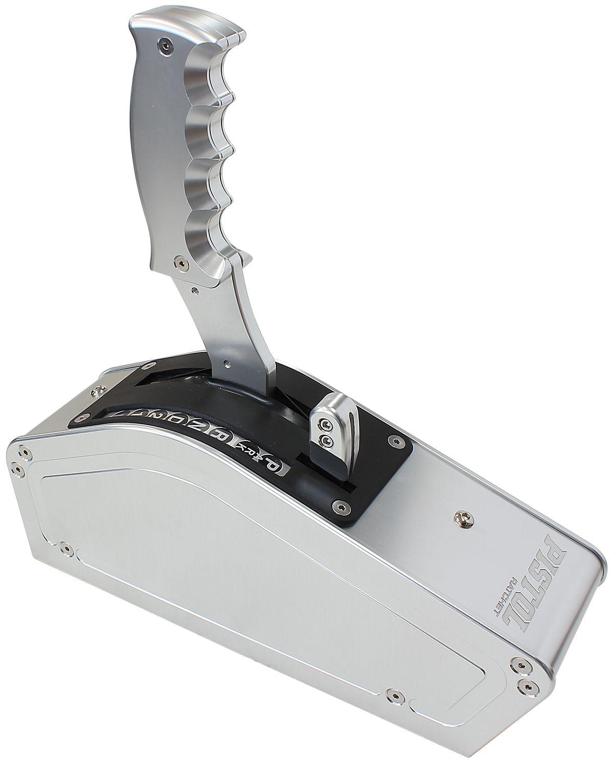 Aeroflow Performance Silver Finish Aeroflow Bang Shift PISTOL 2, 3 & 4 Speed Ratchet Shifter AF72-9012 SR