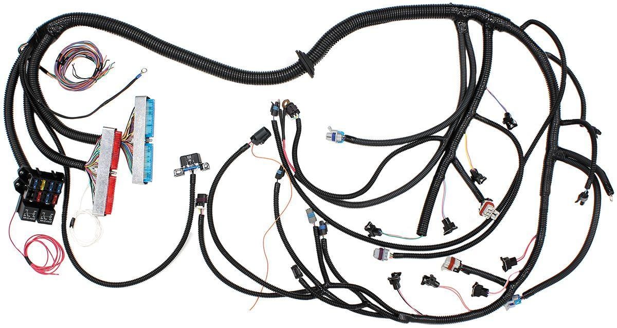 Aeroflow Performance Standalone Plug and Play Complete Engine Harness Aeroflow GM LS1 with T56 Manual Transmission Wiring Harness AF49-1512 SR