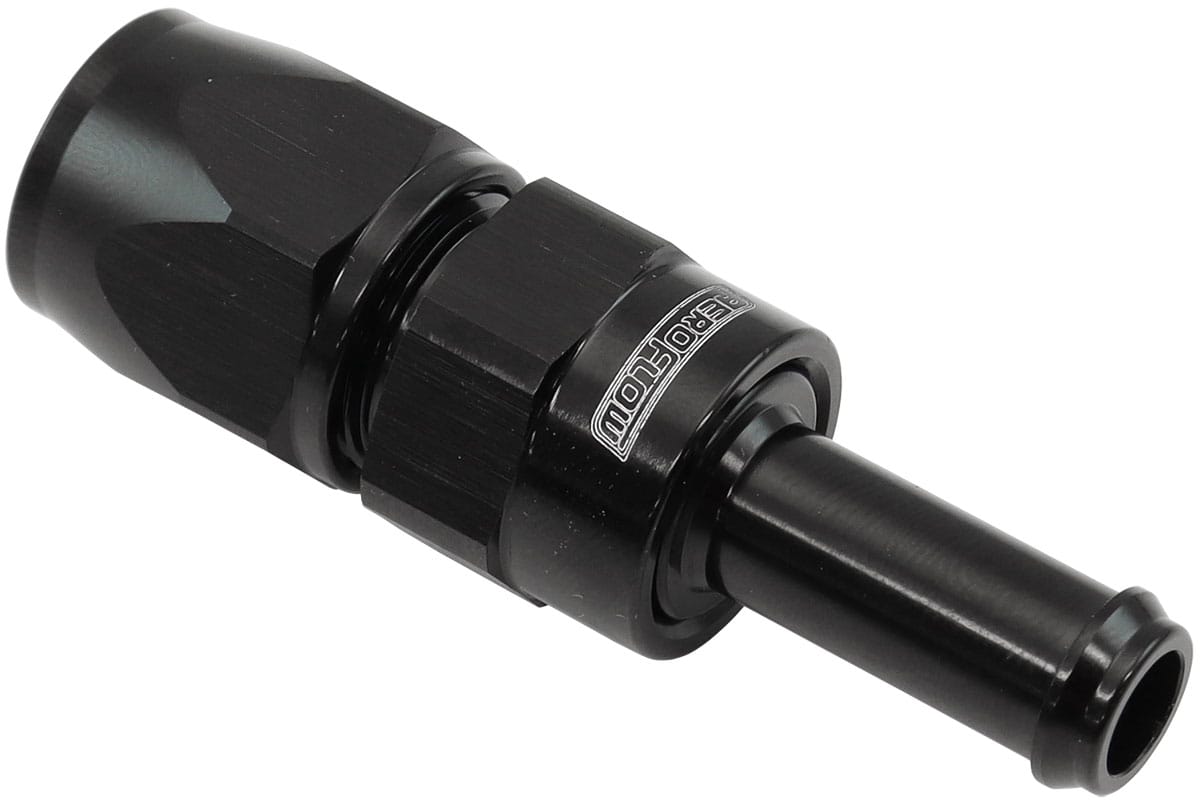 Aeroflow Performance STRAIGHT -6AN HOSE END TO 3/8" AF214-06-06DBLK SR