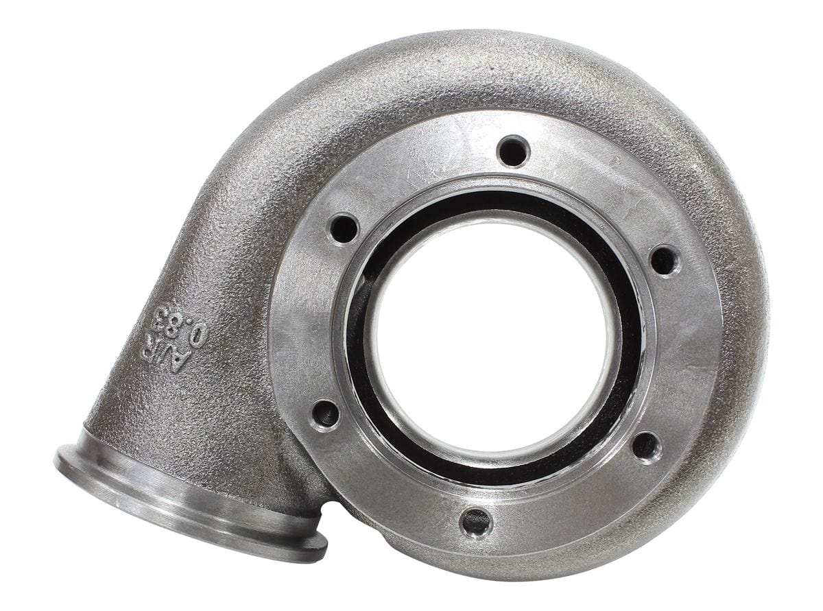 Aeroflow Performance Suit All Aeroflow 62.3mm Exhaust Turbine Wheel With V-Band Mount, .83 Aeroflow Boosted 0.83 A/R Dual V-Band Turbo Exhaust Housing, Suits Boosted 5862 & amp; 66 SR