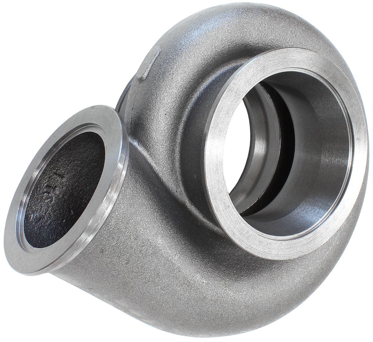 Aeroflow Performance Suit Boosted 8077 Turbo's With V-Band Inlet/Outlet, 1.16 A/R, Cast Ir Aeroflow Boosted 1.16 A/R Dual V-Band Turbo Exhaust Housing, Suits Boosted 8077 Turbochar SR
