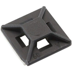 Aeroflow Cable Tie Self Adhesive Mount 12.5mm x 12.5mm - 100 Pack AF98-9996-100