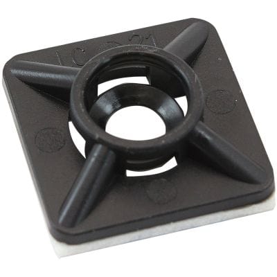 Aeroflow Performance Tools & Shop Equipment Aeroflow Cable Tie Self Adhesive Mount 19mm x 19mm - 50 Pack AF98-9997-50 SR