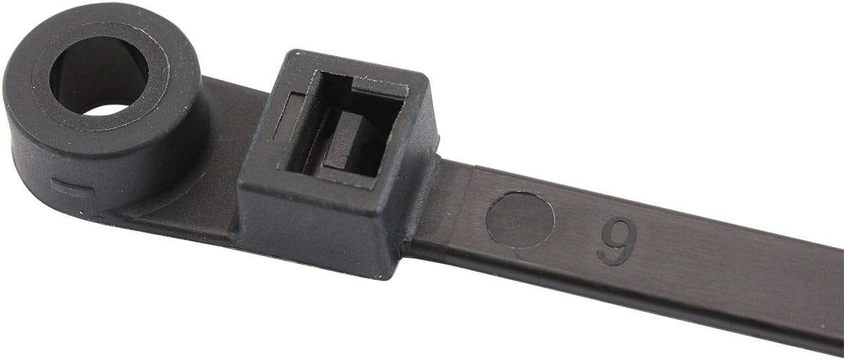 Aeroflow Performance Tools & Shop Equipment Aeroflow Screw Mounted Cable Ties 7.6mm Wide x 400mm Long - 100 Pack AF98-7640-100 SR