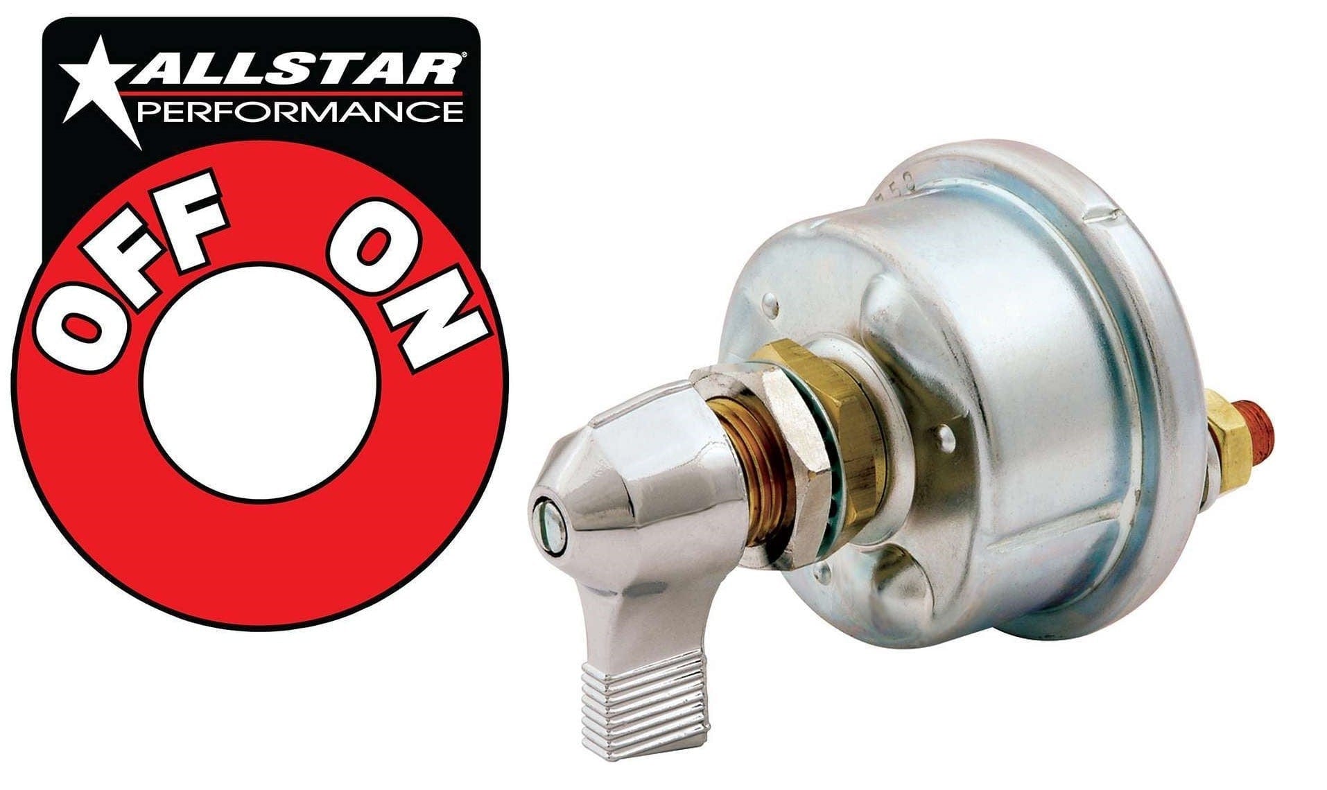ALLSTAR Rated at 175amp Continuous Duty Speedway Products Battery Disconnect Switch with Decal, Double Pole RS-ALL80157 SR