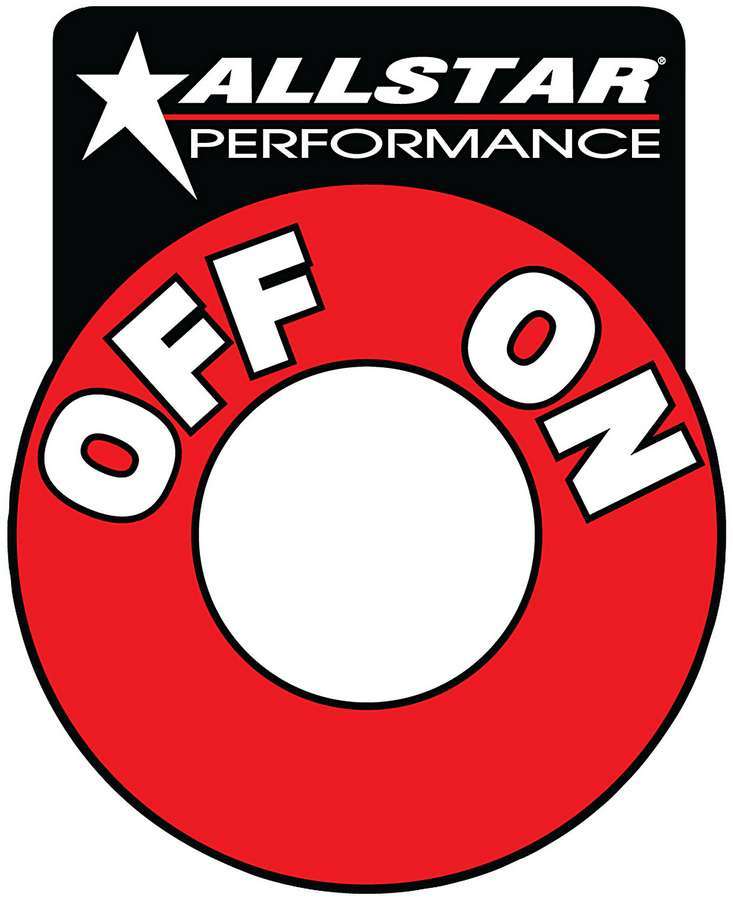 ALLSTAR Speedway Products On/Off Replacement Decal for Battery Disconnect Switches RS-ALL99045 SR