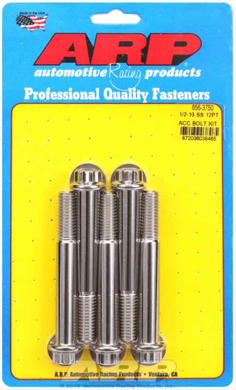 ARP ARP 1/2"-13 x 3.750 12pt SS bolts (656-3750) SR
