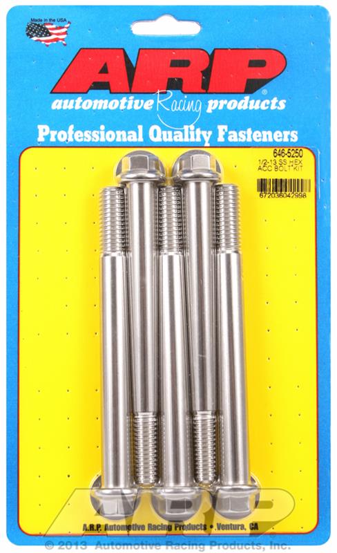 ARP ARP 1/2"-13 x 5.250 hex SS bolts (646-5250) SR