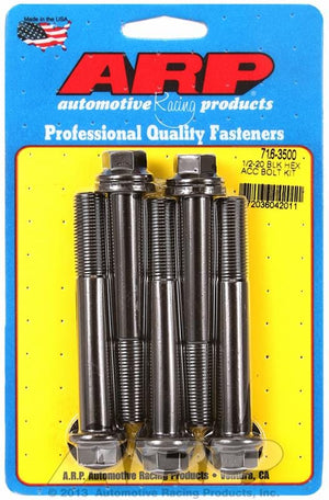 ARP 1/2"-20 x 3.500 hex black oxide bolts (716-3500)