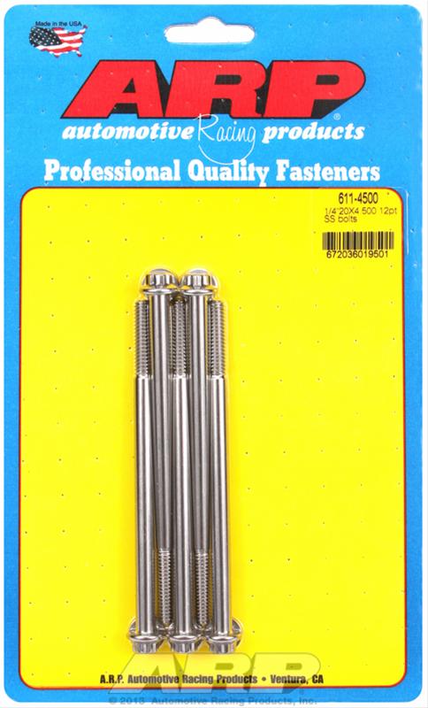 ARP ARP 1/4"-20 x 4.500 12pt SS bolts (611-4500) SR
