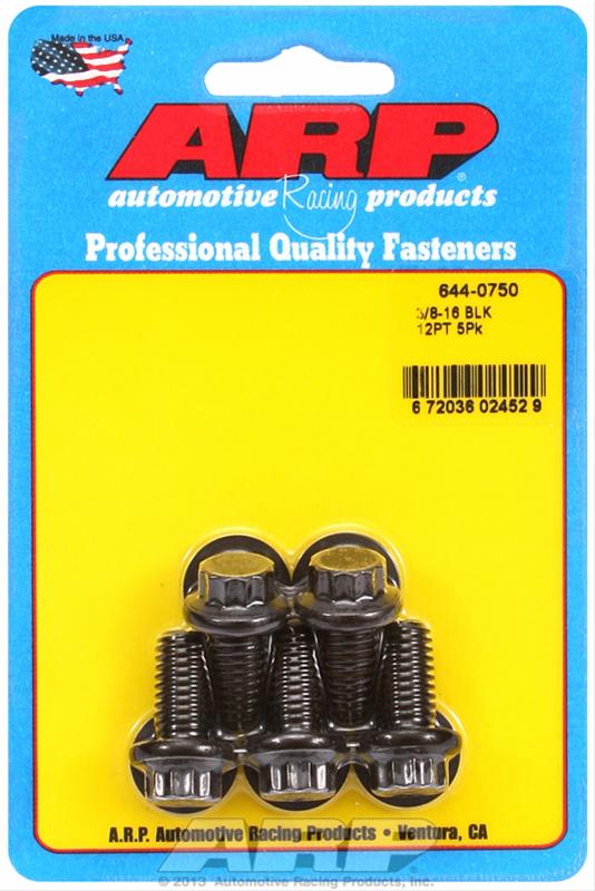 ARP ARP 3/8"-16 x 0.750 12pt 7/16 wrenching black oxide bolts (644-0750) SR