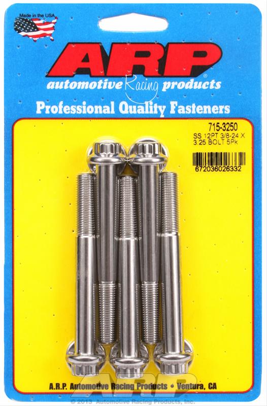 ARP ARP 3/8"-24 x 3.250 12pt 7/16 wrenching SS bolts (715-3250) SR