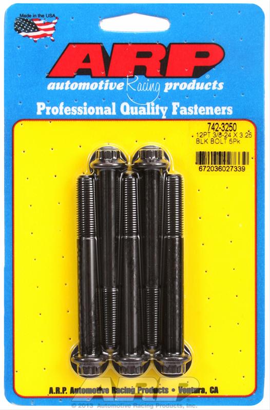 ARP ARP 3/8"-24 x 3.250 12pt black oxide bolts (742-3250) SR