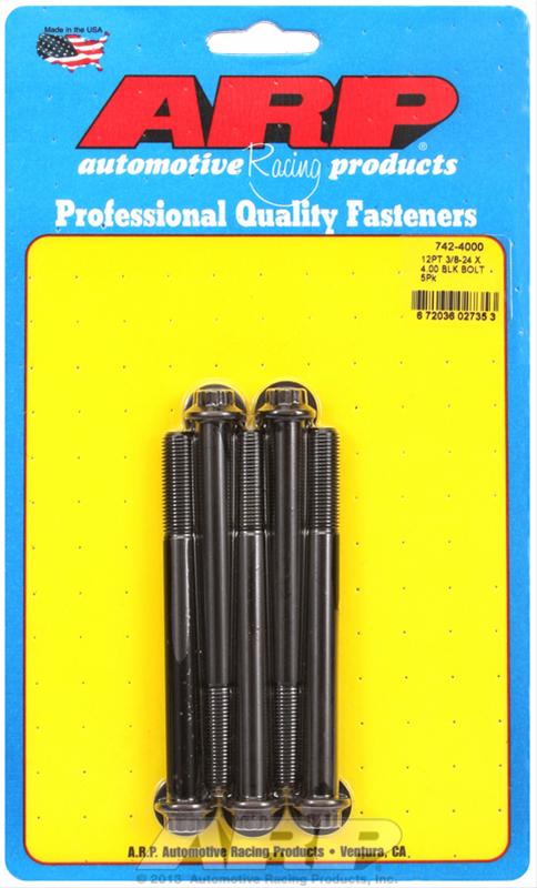 ARP ARP 3/8"-24 x 4.000 12pt black oxide bolts (742-4000) SR