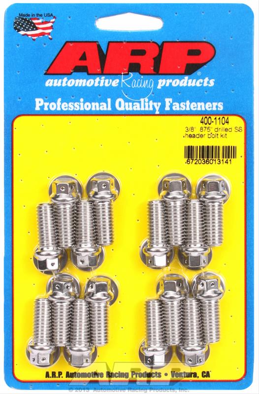 ARP ARP 3/8" x .875 drilled SS header bolt kit (400-1104) SR
