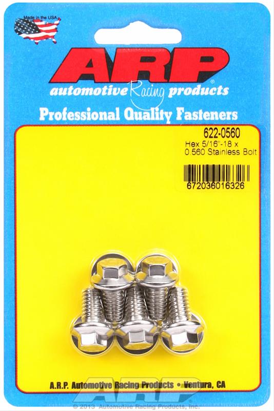 ARP ARP 5/16"-18 x 0.560 hex SS bolts (622-0560) SR