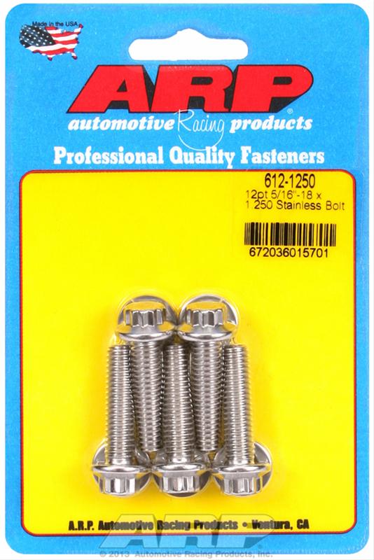 ARP ARP 5/16"-18 x 1.250 12pt SS bolts Weld beadloc (612-1250) SR