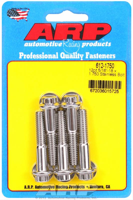 ARP ARP 5/16"-18 x 1.750 12pt SS bolts (612-1750) SR