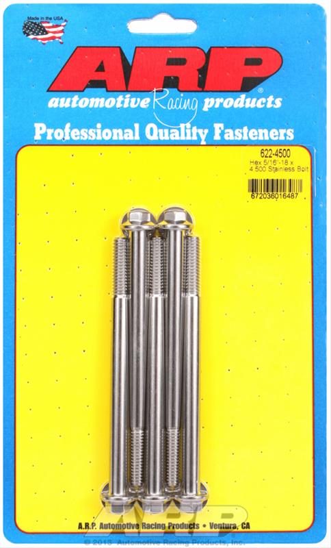 ARP ARP 5/16"-18 x 4.500 hex SS bolts (622-4500) SR