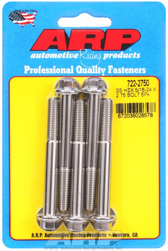 ARP ARP 5/16"-24 x 2.750 hex SS bolts (722-2750) SR