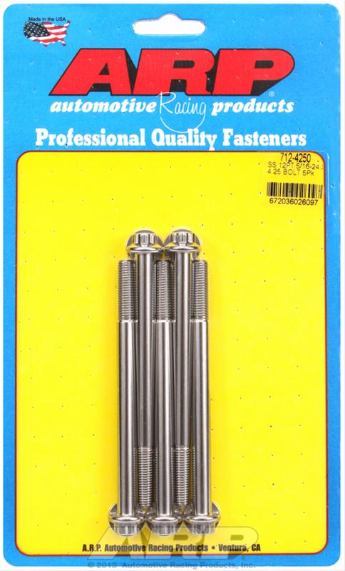 ARP ARP 5/16"-24 x 4.250 12pt SS bolts (712-4250) SR
