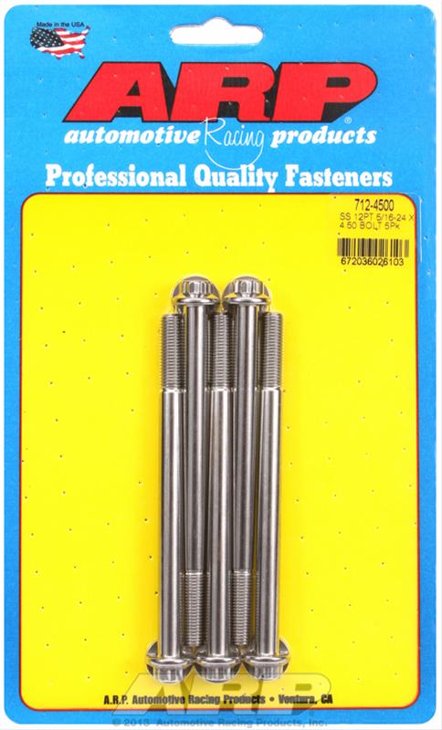 ARP ARP 5/16"-24 x 4.500 12pt SS bolts (712-4500) SR