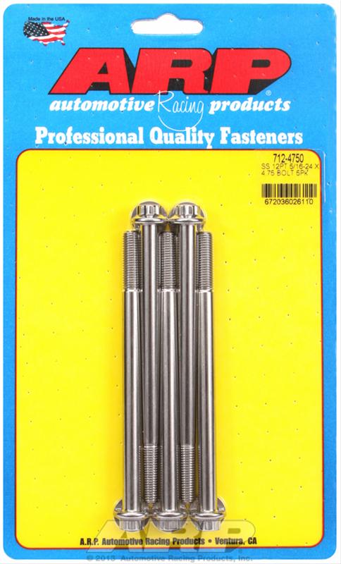 ARP ARP 5/16"-24 x 4.750 12pt SS bolts (712-4750) SR