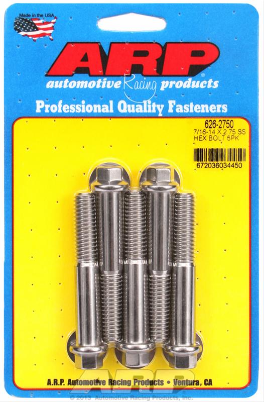 ARP ARP 7/16"-14 X 2.750 hex SS bolts (626-2750) SR