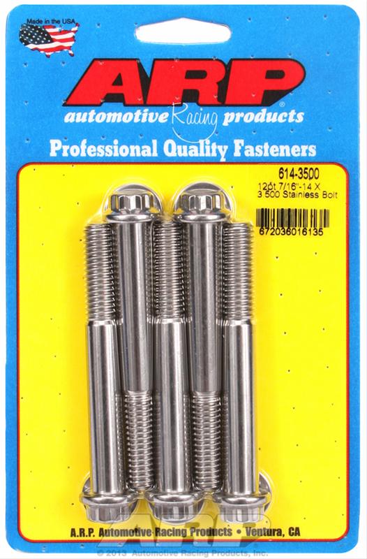 ARP ARP 7/16"-14 X 3.500 12pt 1/2 wrenching SS bolts (614-3500) SR