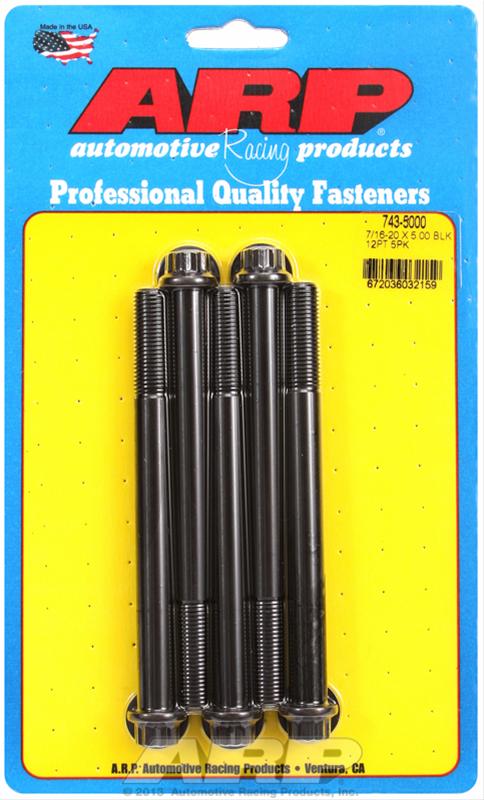 ARP ARP 7/16"-20 x 5.000 12pt black oxide bolts (743-5000) SR