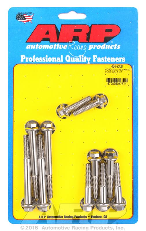 ARP ARP Ford 351C SS hex water pump bolt kit (454-3206) SR