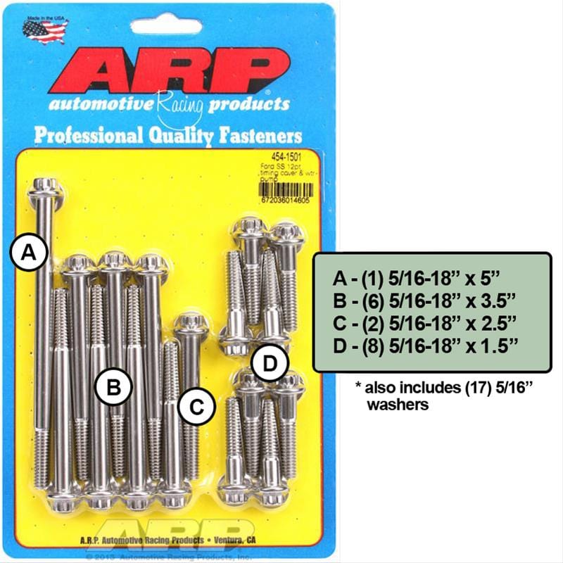 ARP ARP Ford SS 12pt timing cover & water pump kit (454-1501) SR
