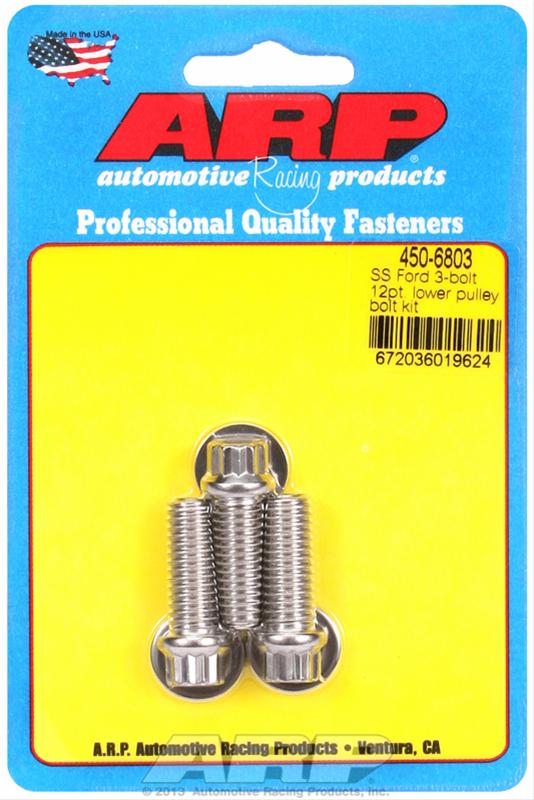 ARP ARP Ford SS 3-bolt 12pt lower pulley bolt kit (450-6803) SR