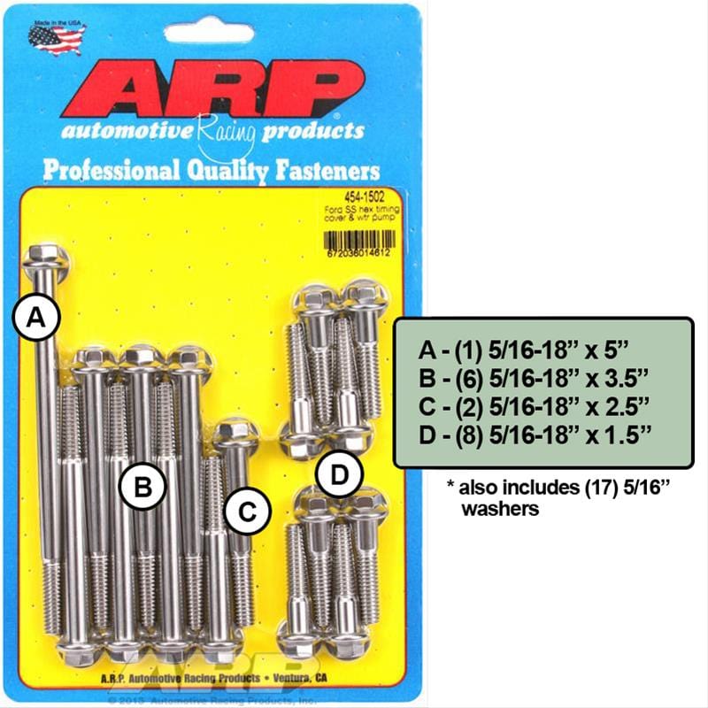 ARP ARP Ford SS hex timing cover & water pump kit (454-1502) SR